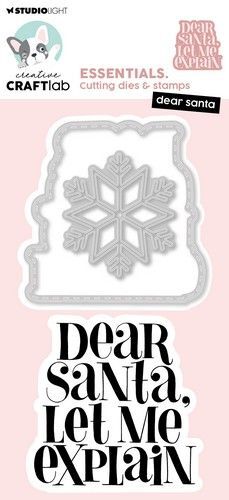 Studio Light Stamp & Cutting Die Dear Santa Essentials nr.83 CCL-ES-SCD83 130x64x1mm (08-24)