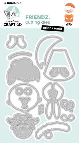 Studio Light Cutting Die Misses Santa Friendz nr.878 CCL-FR-CD878 127x85x1mm (08-24)