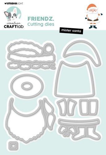 Studio Light Cutting Die Mister Santa Friendz nr.877 CCL-FR-CD877 125x108x1mm (08-24)