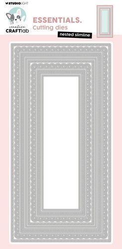Studio Light Cutting Die Nested slimline Essentials nr.876 CCL-ES-CD876 212x107x1mm (08-24)