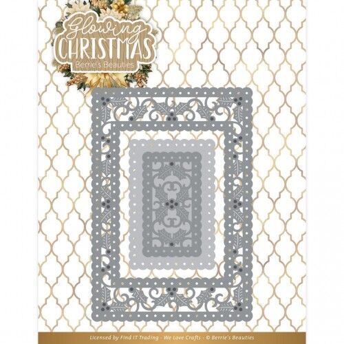 Dies - Berries Beauties - Glowing Christmas - Glowing Frame Ractangle