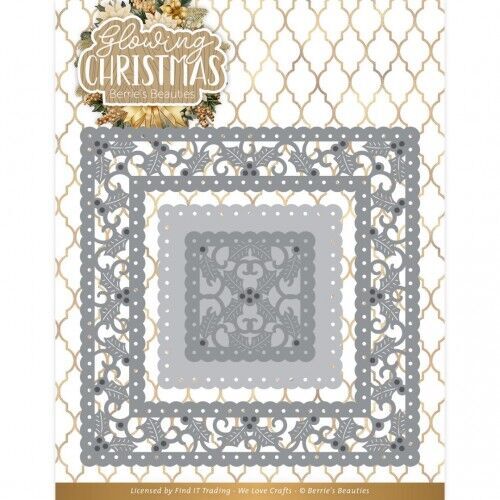 Dies - Berries Beauties - Glowing Christmas - Glowing Frame Square