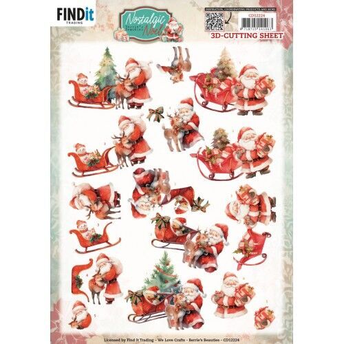 3D Cutting Sheets - Berries Beauties -Nostalgic Noel - Nostalgic Sleigh