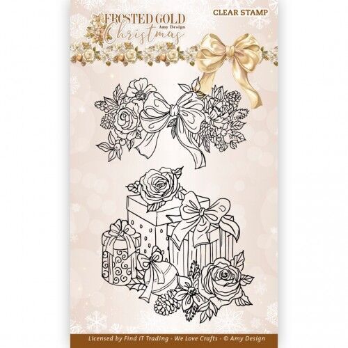 Clear Stamps - Amy Design - Frosted Gold Christmas - Presents
