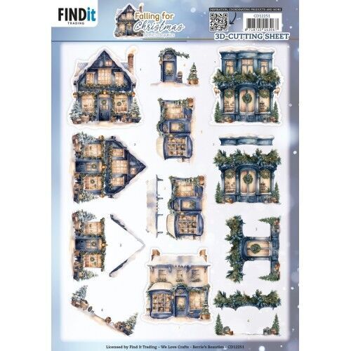 3D Cutting Sheets - Berries Beauties - Falling for Christmas - Shopping