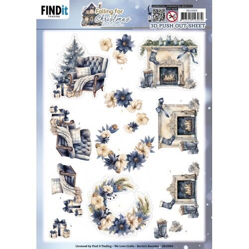3D Push Out - Berries Beauties - Falling for Christmas - Coziness
