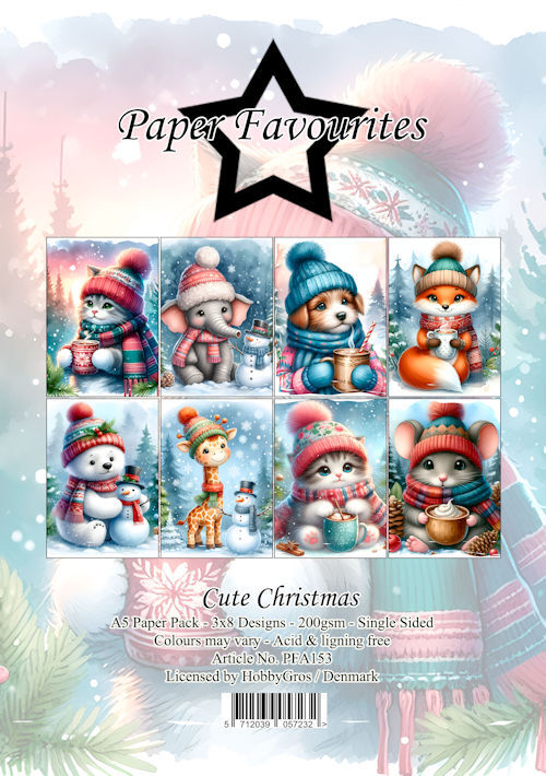 Paper Favourites A5 Cute Christmas