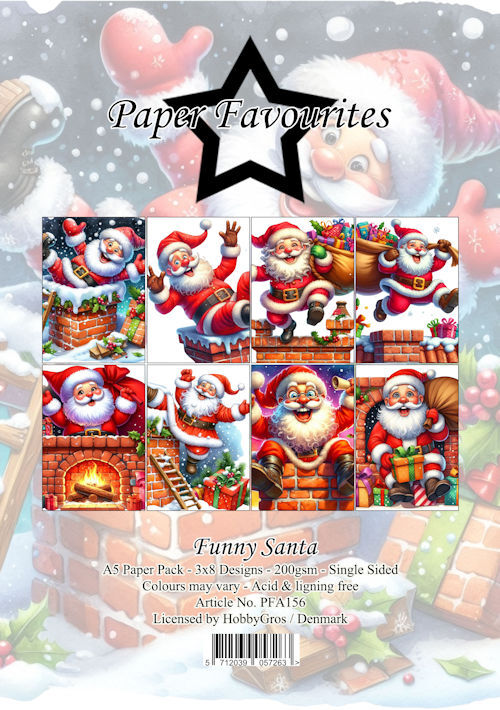 Paper Favourites A5 Funny Santa