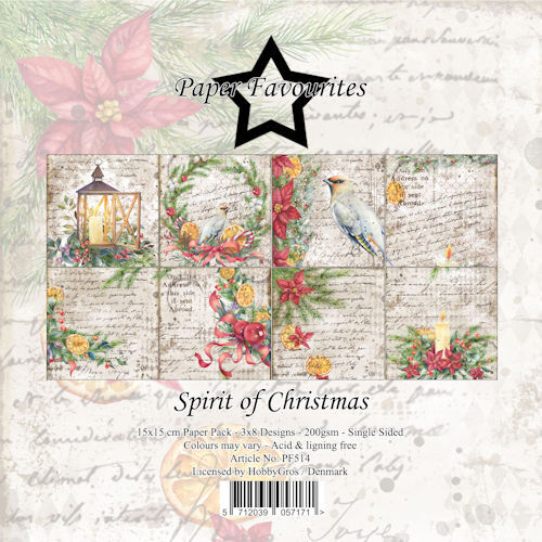 Paper Favourites 15x15 cm Spirit of Christmas