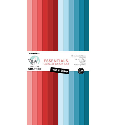 Paper Pad Red & Blue Essentials nr.262