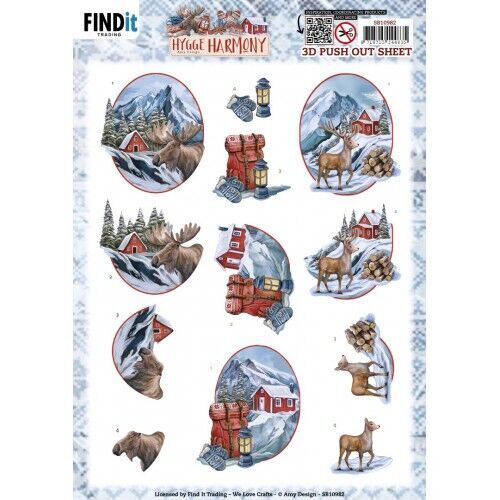 3D Push Out - Amy Design - Hygge Harmony - Moose