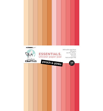 Unicolor Paper Pad Peach & Pinks Essentials nr.292