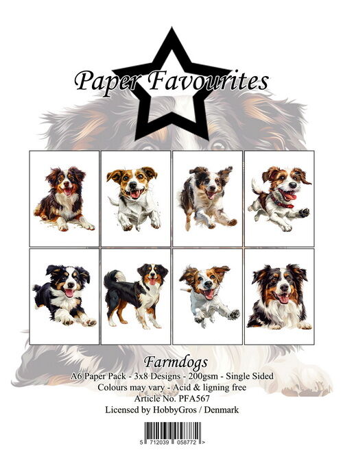 Paper Favourites A6 Farmdogs