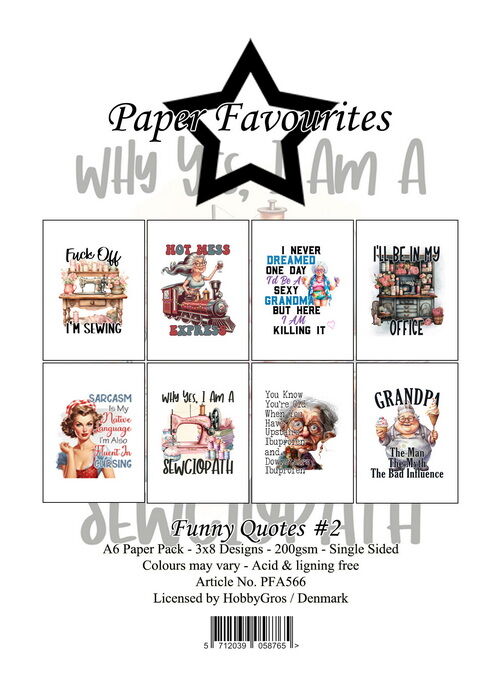 Paper Favourites A6 Funny Quotes 2