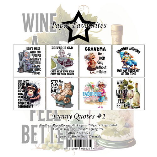 Paper Favourites 15x15 cm Funny Quotes 1