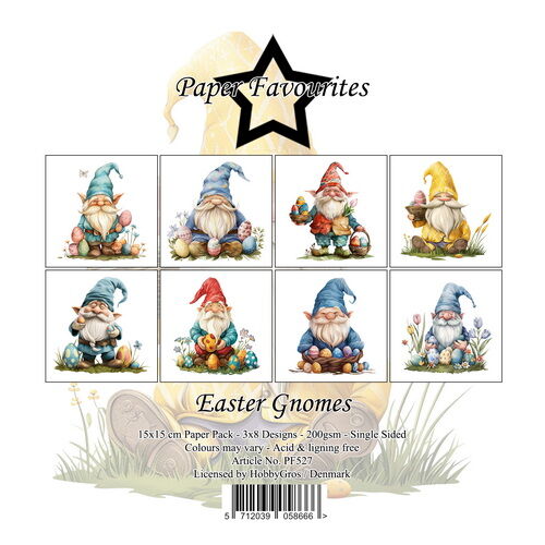 Paper Favourites 15x15 cm Easter Gnomes