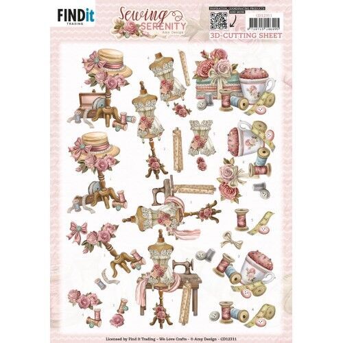 3D Cutting Sheet - Amy Design - Sewing Serenity - Mannequin