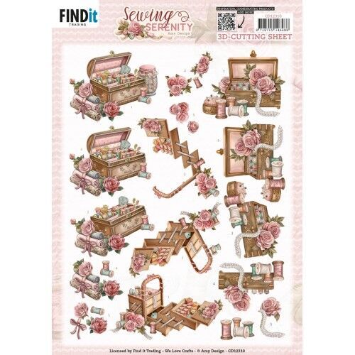 3D Cutting Sheet - Amy Design - Sewing Serenity - Sewing Box