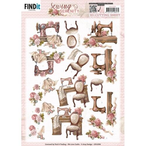 3D Cutting Sheet - Amy Design - Sewing Serenity - Sewing Machine