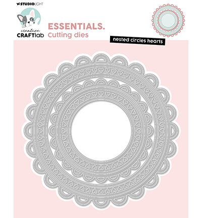 Nested circles hearts Essentials nr.1007