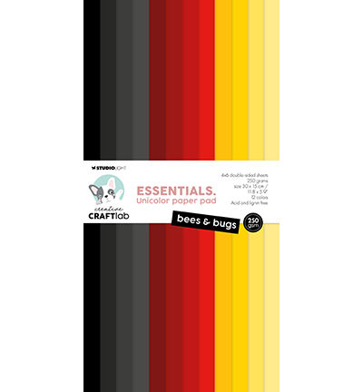 Unicolor Paper Pad Bees & bugs Essentials nr.316