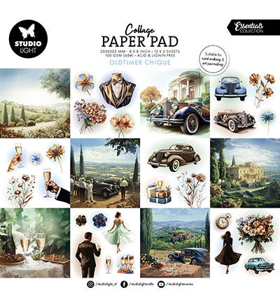 Collage Paper Pad Oldtimer Chique Essentials nr.377