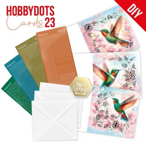 Dot and Do Cards 23 - Berries Beauties - Hummingbirds