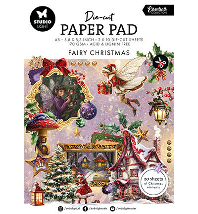 Die-cut Paper Pad Fairy Christmas Essentials nr.334