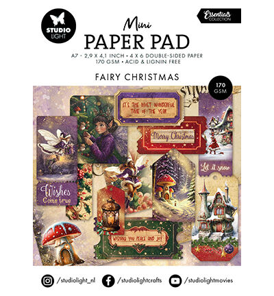 Mini Paper Pad Fairy Christmas Essentials nr.324