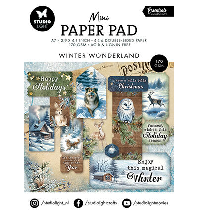 Mini Paper Pad Winter wonderland Essentials nr.325