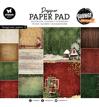 Designer Paper Pad Paper elements Grunge Collection nr.328