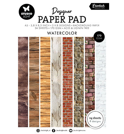 Designer Paper Pad Watercolor Essentials nr.330