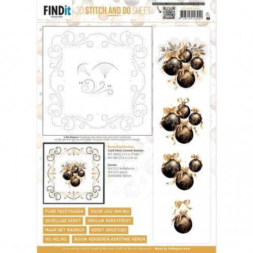 3D Stitch and Do Sheet - Berries Beauties - Golden Whisper 1