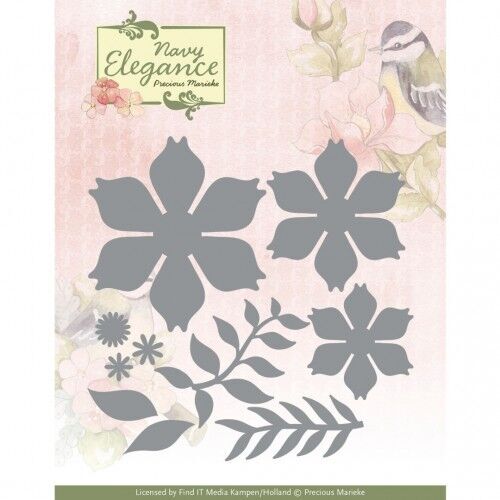 Dies - Precious Marieke- Navy Elegance - Elegance Flower