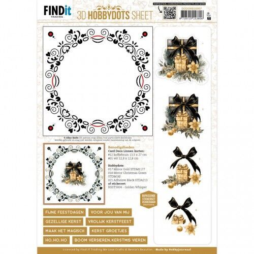 3D Hobbydots Sheet - Berries Beauties - Golden Whisper 1