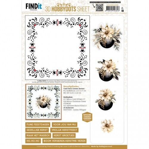 3D Hobbydots Sheet - Berries Beauties - Golden Whisper 2