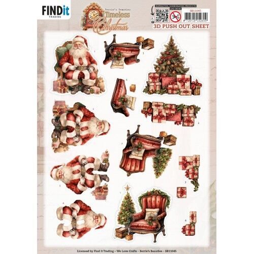 3D Pushout Sheet - Berries Beauties - Timeless Christmas - Timeless Tree