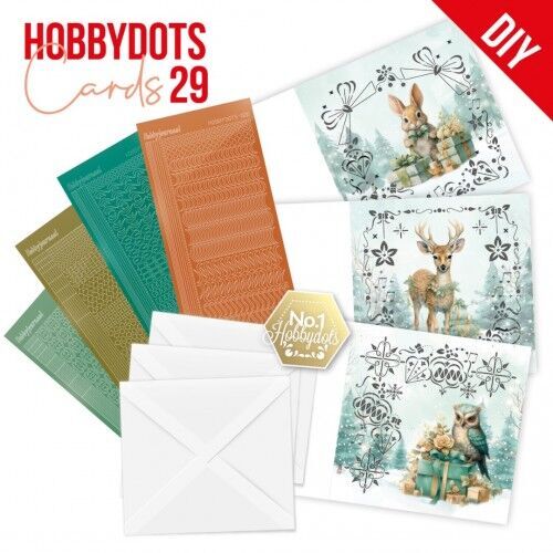 Dot and Do Cards 29 - Berries Beauties - Emerald Christmas Animals