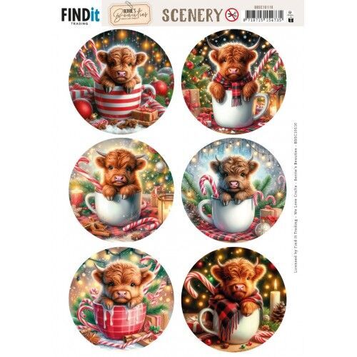 Scenery Push out - Berries Beauties - Cozy Cattle - Round