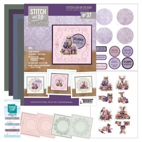 Stitch and do on Colour 37 - Pastel Purple Christmas