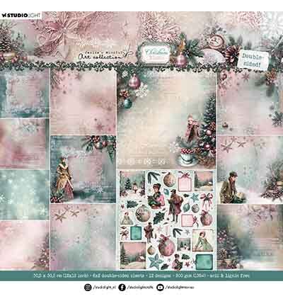 Double-sided scrapbooking Christmas Blush nr. 394