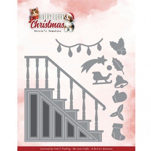 Dies - Berries Beauties - A Very Furry Christmas - Very Furry Stair