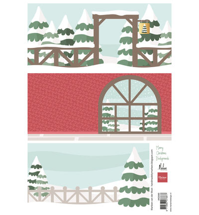 Merry Christmas backgrounds by Marleen