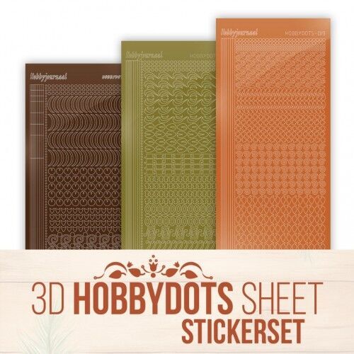 Stickerset 3D Hobbydots Sheet - Berries Beauties - Gnomie Holidays