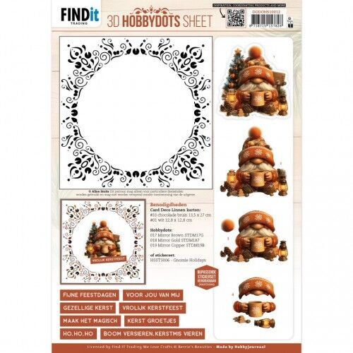 3D Hobbydots Sheet - Berries Beauties - Gnomie Holidays 2