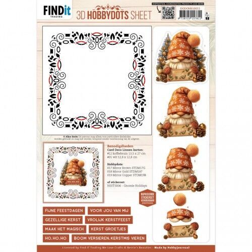 3D Hobbydots Sheet - Berries Beauties - Gnomie Holidays 1