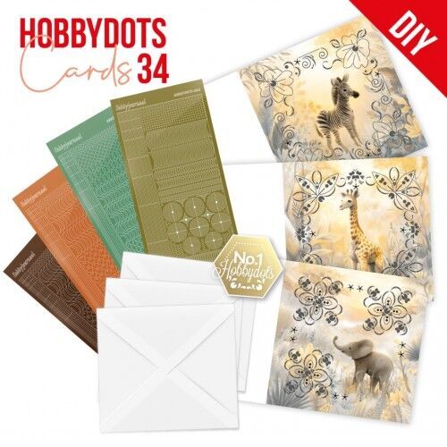 Dot and Do Cards 34 - Berries Beauties - Baby Wild Animals