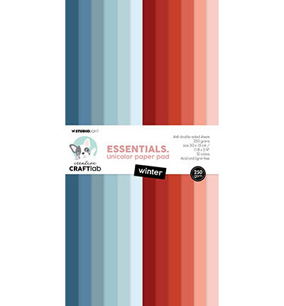 Unicolor Paper Pad Winter Essentials nr.306 pad Winter Essentials nr.306