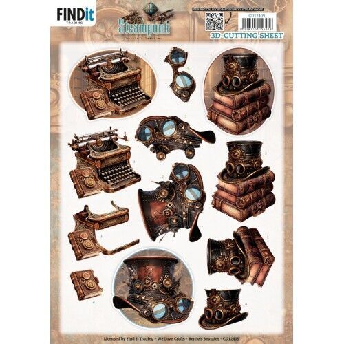 3D Cutting Sheet - Berries Beauties - Steampunk - Objects