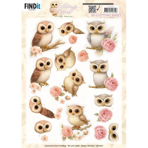 3D Cutting Sheet - Berries Beauties - Owlways Yours - Whimsy